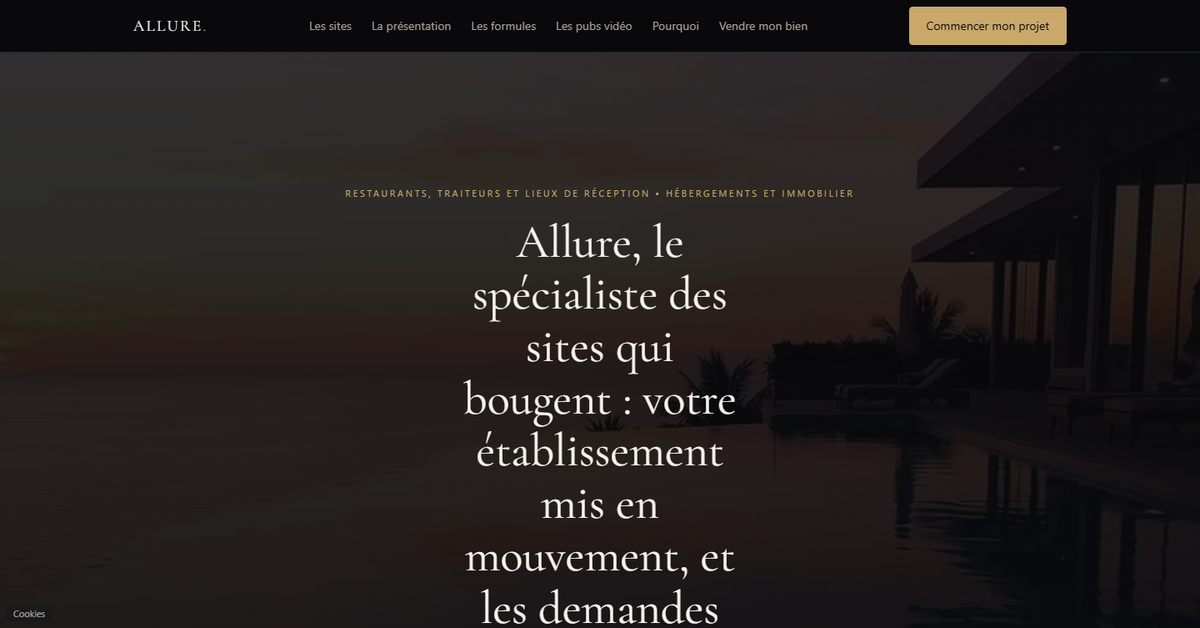 Allure Signature : votre site en une scène continue
